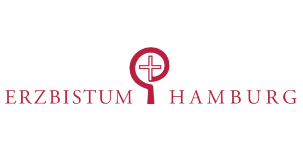 Das Bild zeigt das Logo des Erzbistums Hamburg mit dem Bischofsstab.